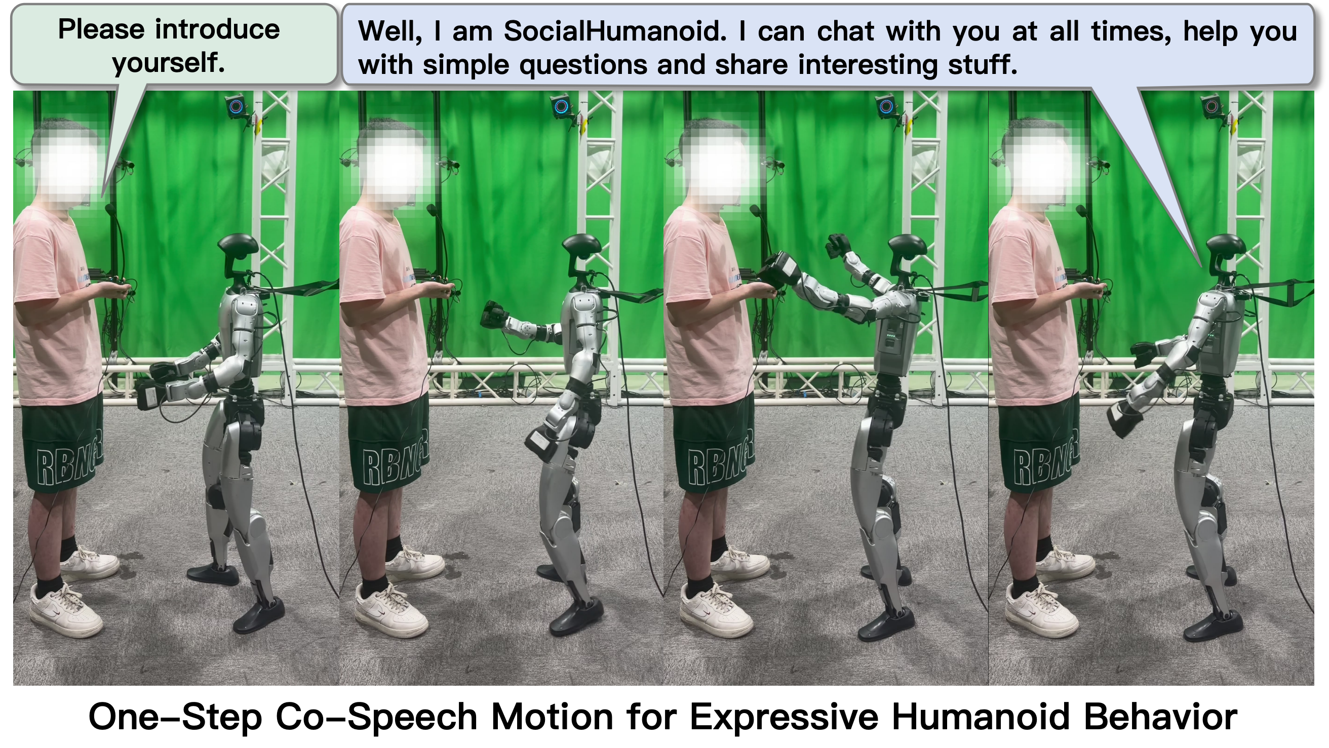 Expressive humanoid behavior generated from spoken response and affective condition.